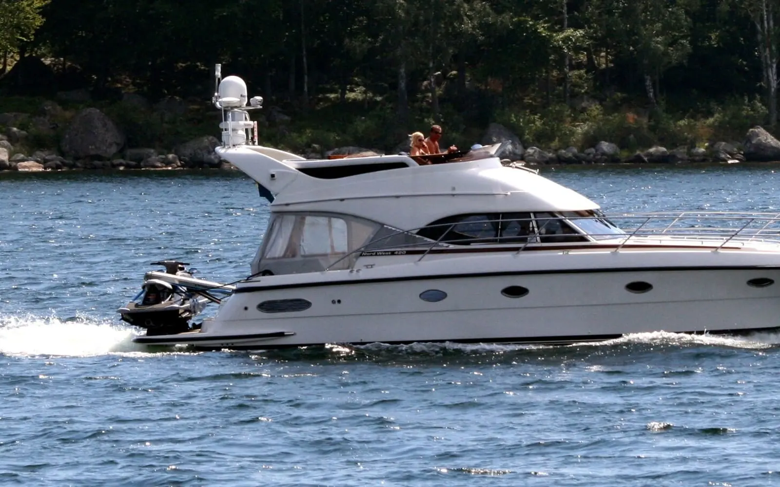 Wally 48 Wallytender X deck view 1